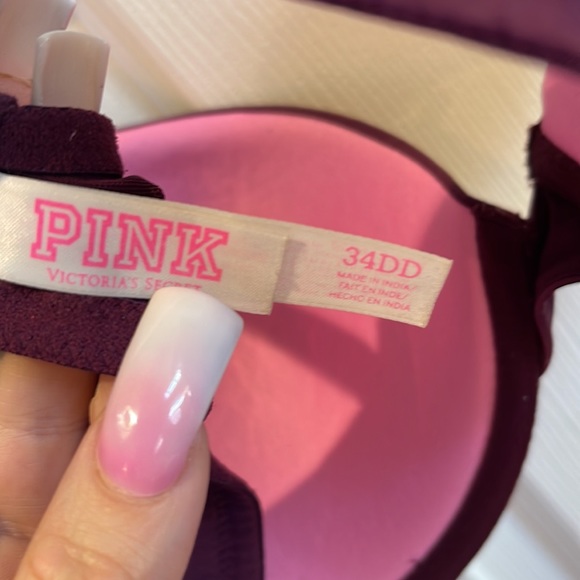 Victoria Secret Bra 34DD Maroon - Picture 3 of 4